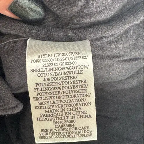 Peloton Together We Go Far Quilted Button Jacket Grey Size Medium