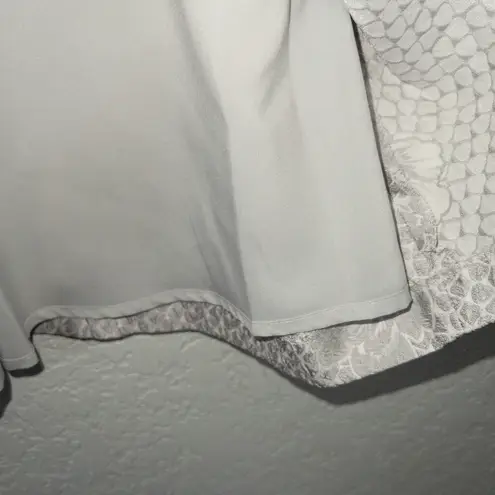 Cynthia Steffe New Feather Gray Roses Floral Dress Size 10