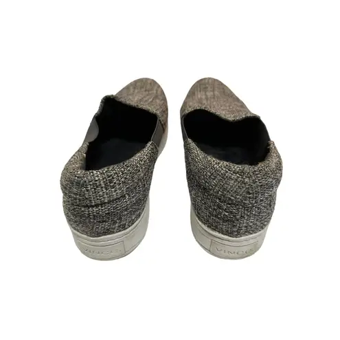 Vince  Women's Gray Tweed Platform‎ Slip-on Sneakers Shoes Size 11M
