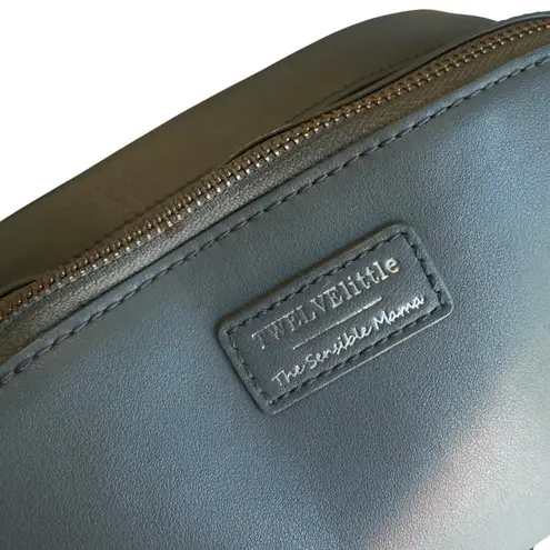 TwelveLittle Companion Crossbody Blue Vegan Leather Small Diaper Bag Purse GUC