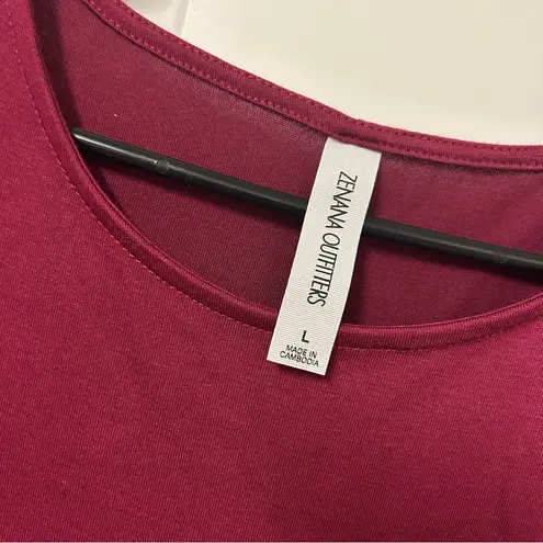 Zenana Outfitters Jersey Flared Swing Tank Dress LARGE