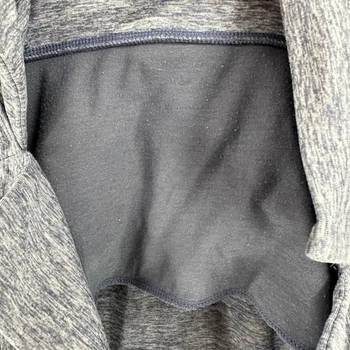 Apana Heathered Blue Cowl Neck Thumbhole Pullover Activewear Top Size Medium