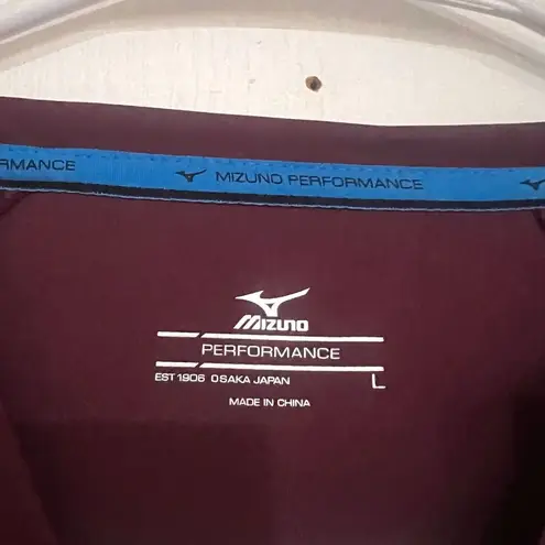 Mizuno  Womens Softball Crew Neck Jersey‎ Athletic Short Sleeve Purple Size Large