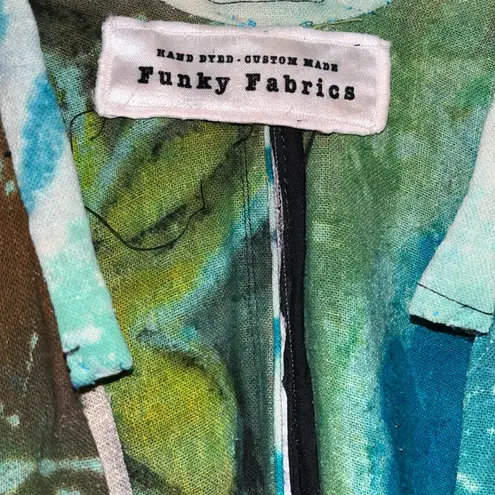 Handmade Vintage Funky Fabrics Multicolor Hand Dyed Artistic Jacket shirt jacket