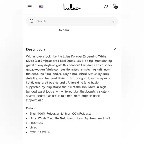 Lulus Forever Endearing White Swiss Dot Embroidered Midi Dress Size large