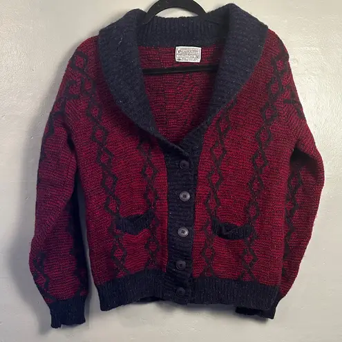 Pendleton Vintage Cardigan Sweater Womens. Size Medium 100% Wool
