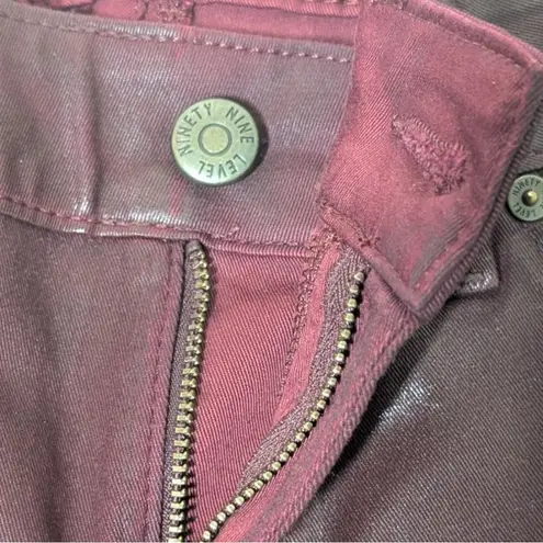 Level 99 Mid Rise Coated Skinny Jeans Eco