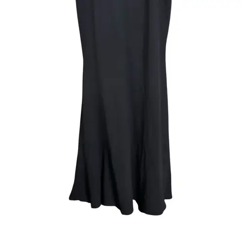 Dress the Population Womens Sz M Black Jodi Crepe Evening Gown Dress Mermaid