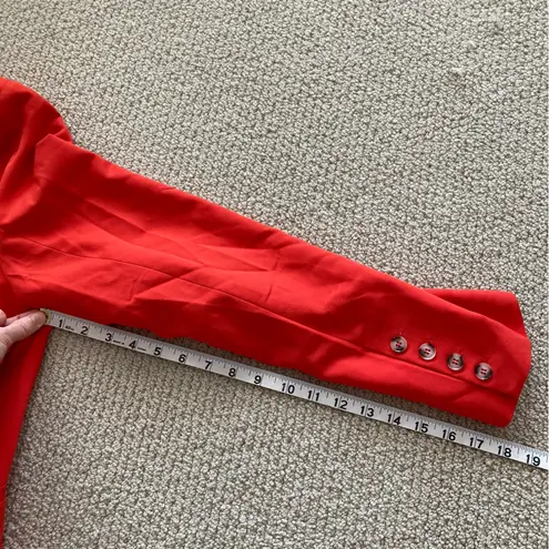 Flawless Bright Orange Red Blazer Coat Size XL Professional Jacket Like New