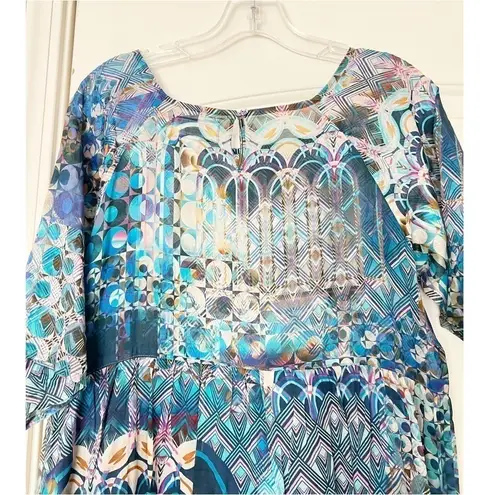 Johnny Was Klodi Raglan Tiered Midi Dress