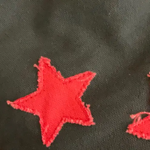 Black Crossbody Bag with Red Star