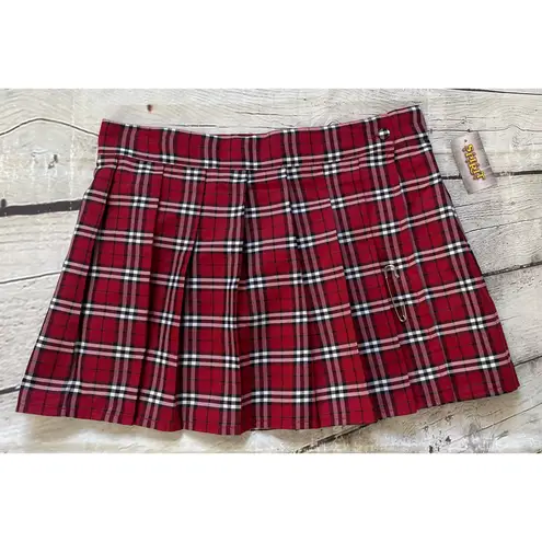 Spirit Halloween Sexy School Girl Plaid Mini Skirt NWT!