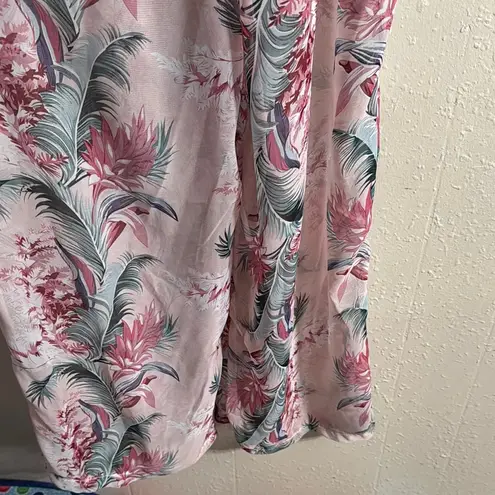 Pink and Gray Mock Neck Romper Size M