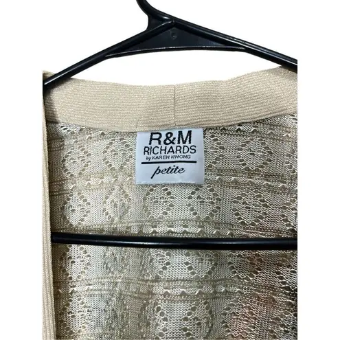 R & M Richards Vintage By Karen Kwong Green Multicolor Duster