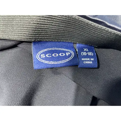 Y2K Scoop Skirt XL Black Satin Asymmetric Whimsygoth Cyber Skater Office Siren