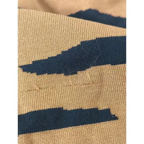 Chico's  sz 1 (medium) sweater zebra print brown black animal boatneck top - Image 11