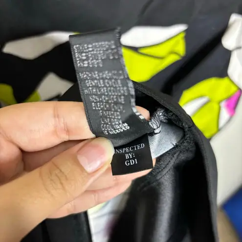 AGB Black Floral Sleeveless Vintage Midi Dress Sz 16