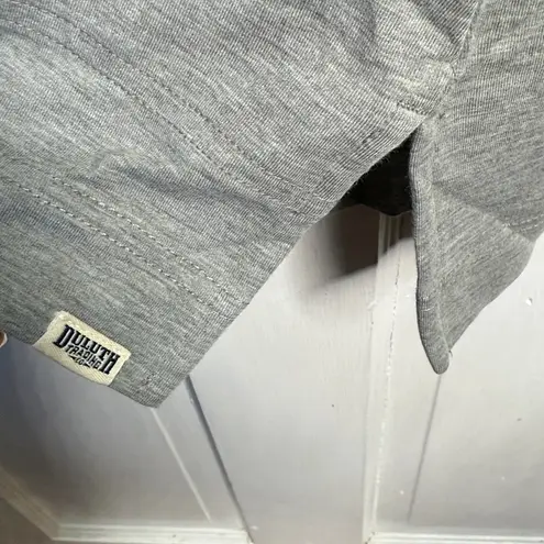 Duluth Trading Co. Women’s Dry and Mighty Tunic Hoodie in Gray W1912 Sz M Size M