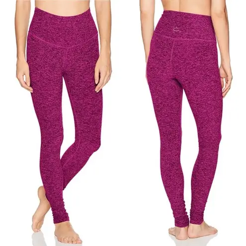 Beyond Yoga Spacedye Take Me Higher Legging - Heather Black Plumberry Size Small