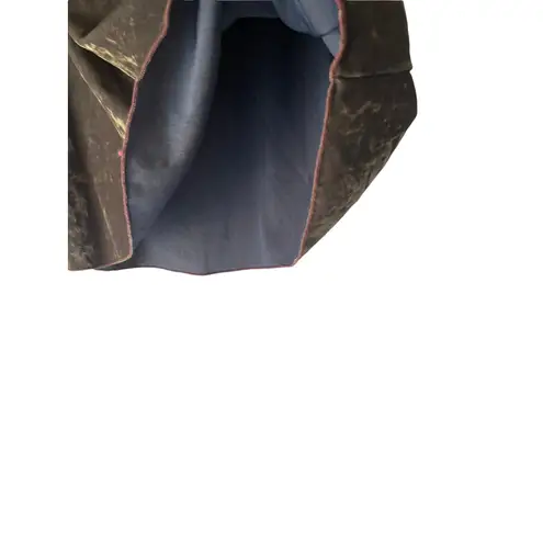 Forty Five Y2k Size S/M Green Velvet Burnout Mini Skirt Forest Fairy Whimsigoth