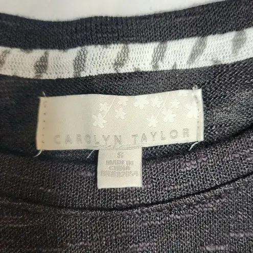 Carolyn Taylor Sweater Womens Size Small Grey Soft Dressy Flare (A26)