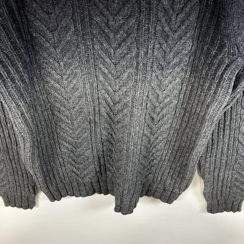 Inc International Concepts Lambswool Ombré Gray Black Sweater Size Large