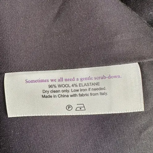 MM.LaFleur NWT Oliver Gray Melange Large Wool Angled Open Front Blazer Women's