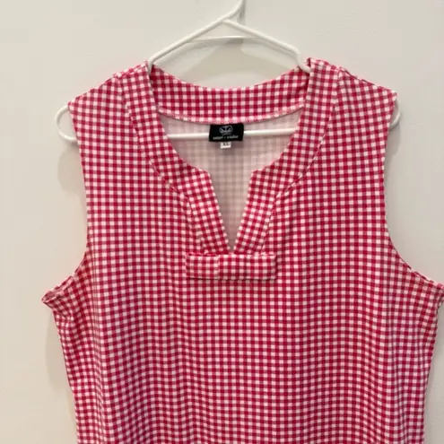 Sailor Sailor Pink & White Gingham Sleeveless V
