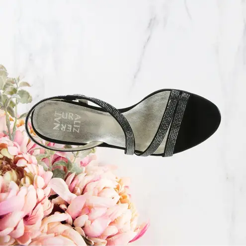 Naturalizer 🍁 Women Vanessa Rhinestone Embellished
Strappy Heeled Sandal