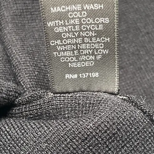 Marled Black Sleeveless Knit Double Breasted Blazer Vest Size M EUC Size M