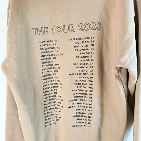 Jonas Brothers The TOUR Hoodie (2023) Size Medium Tan