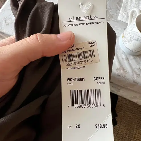 Elementz Brown NWT Tank Top Size 2x