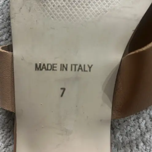 Sophia Milano Slip-On Wedge Sandals.