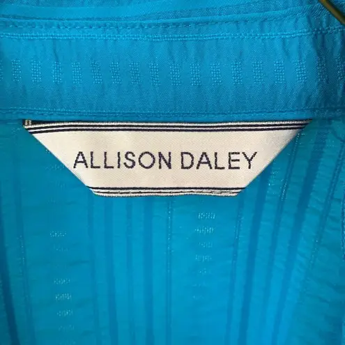 Allison Daley turquoise button down shirt XL