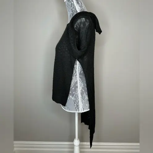 Lucca Couture Lightwight Knit High Low Split Hem Open Side Sweater Top XS