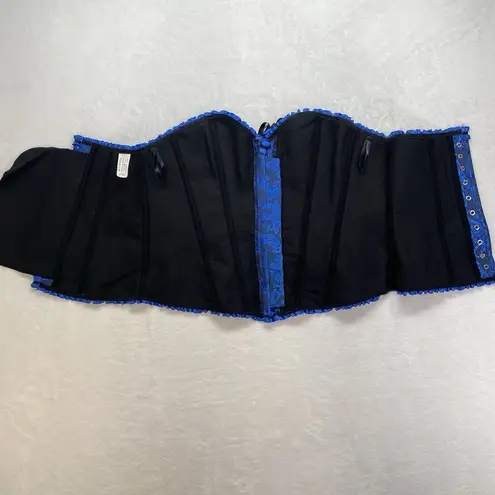 Corset 2XL Blue Boned Lace