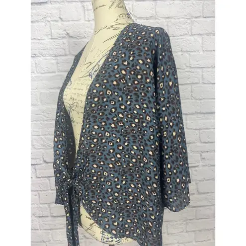 West Kei Front Tie Blouse Layering Top Made In The USA Women Size S