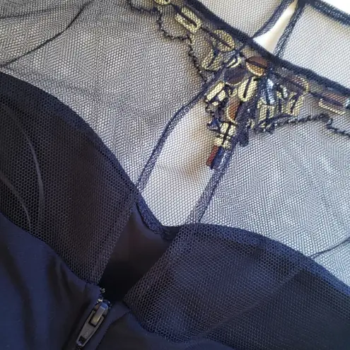 Hailey Logan blue jeweled neckline dress