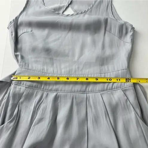 YA Los Angeles Silk & Cotton Sleeveless Keyhole Back Pleated Waist Dress Size S