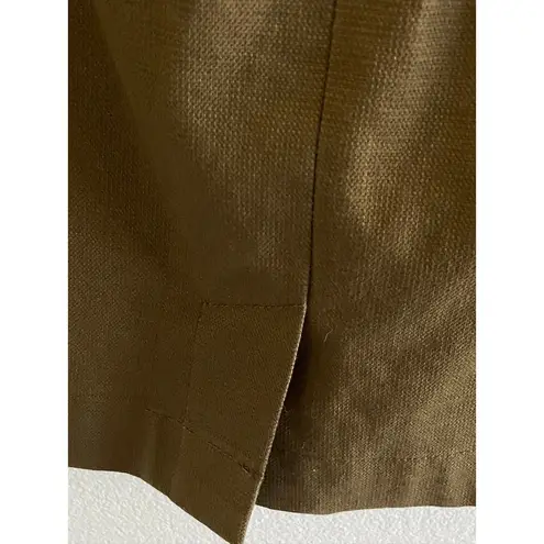 Maeve Anthropologie Olive Black Lace Pencil Skirt