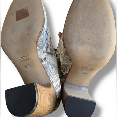 Ann Demeulemeester luxury Snakeskin Leather 36.5 Italy Over the Knee Boots Gray Size undefined