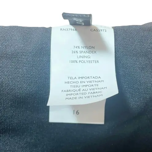 Jantzen NWT Vintage Black Ruched Waistband Bikini Bottom Womens Size 16 | XL NEW