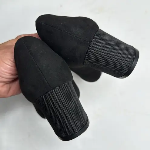 Antonia Saint NY All Day Night Block Heel Pumps Black Suede Shoes S