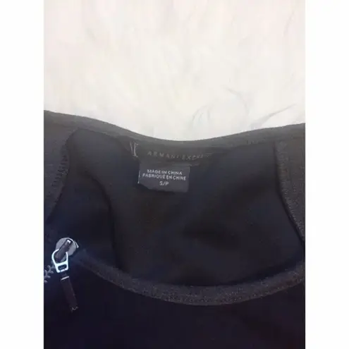 ✨3xHP✨Futuristic Armani Exchange Zipper Mini Dress✨ Black Size undefined
