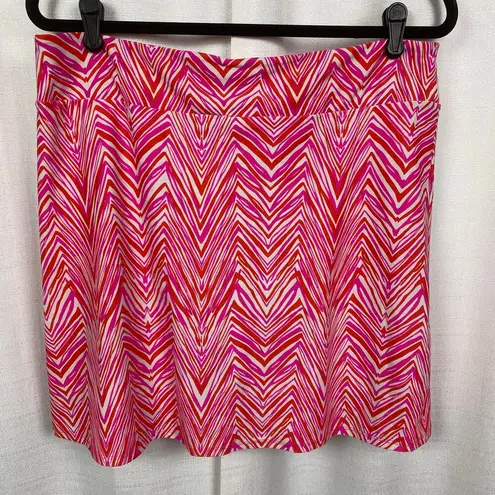 Jude Connally Pink&Orange Chevron Morgan Mini Golf Skort Sz.L Pink Size L