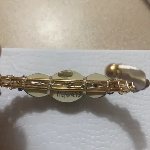 LIZTECH Blue Cosmic Sisters Cuff Wired Bracelet.