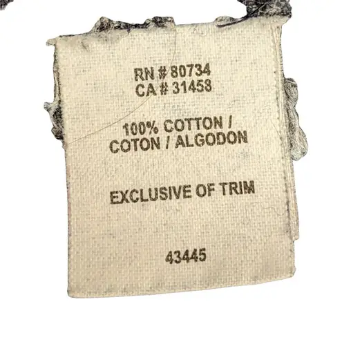 Women's Denim Blue Cotton Gold Button Front Sz. 6 Jacket 11g