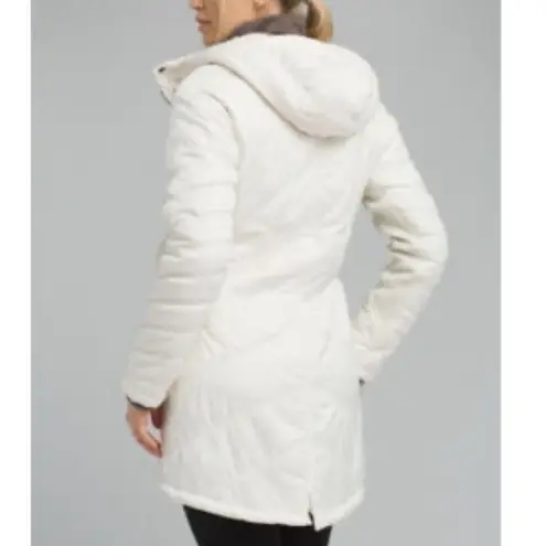 prAna Diva Long Jacket Water Repellent Sherpa Coat, Size XL MSRP $179