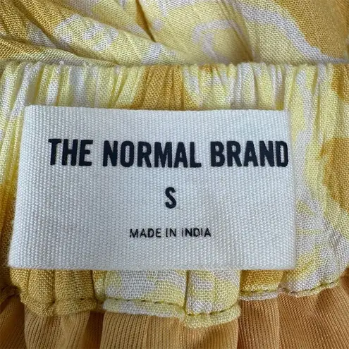 The Normal Brand Women's Pleated Yellow Floral Wide