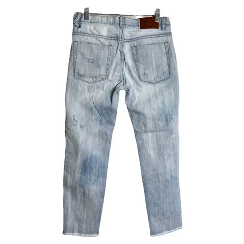 One Teaspoon  Awesome‎ Baggie Jeans Blue Light Wash Highly Destroyed Distressed